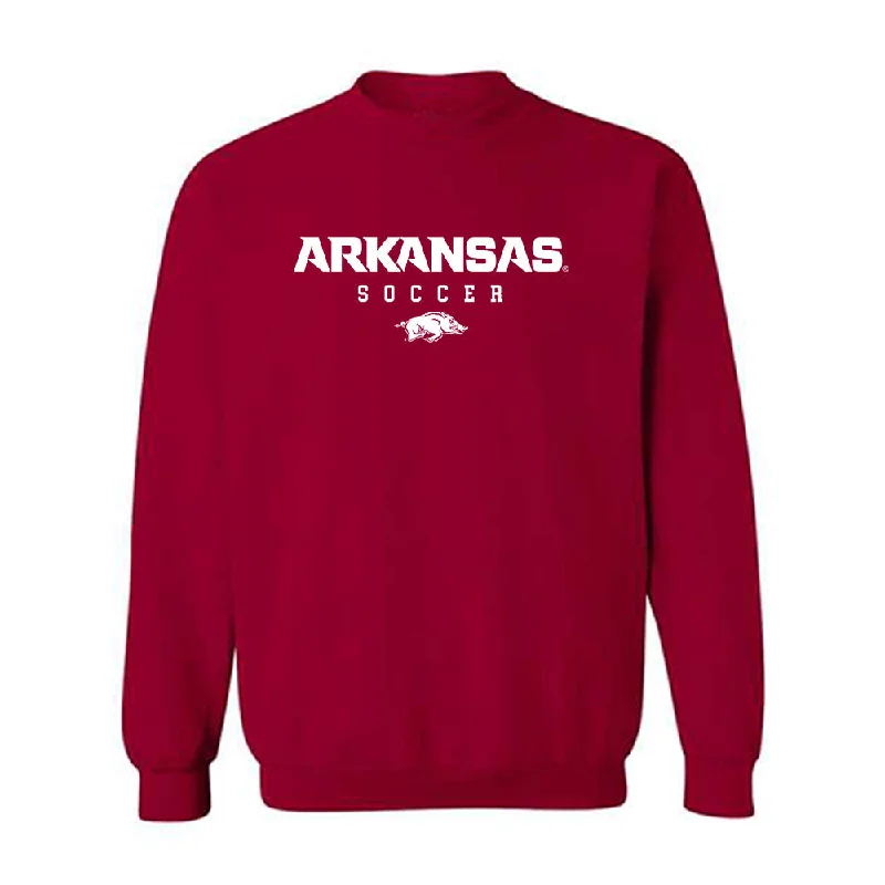 Arkansas - NCAA Women's Soccer : Jordan Hall - Classic Shersey Crewneck Sweatshirt Hoodie with Hem Elastic Stretchable Comfortable