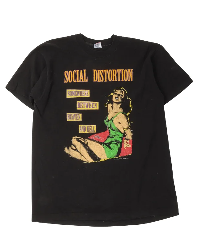 Social Distortion 1992 Tour T-Shirt-- Embroidered Appliqued Beaded