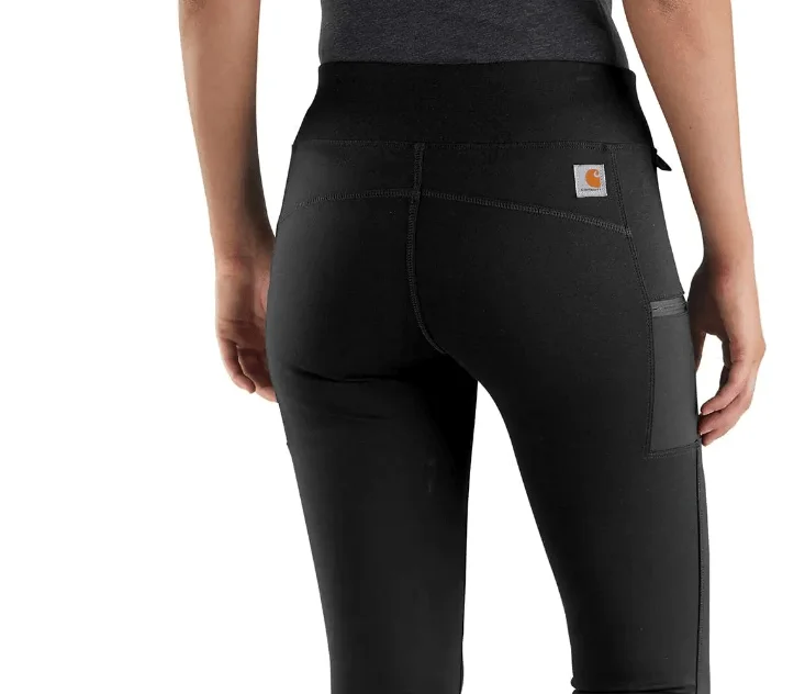 Force Lightweight Women's Legging (Black) Fashionable Ribbed Knit Leggings