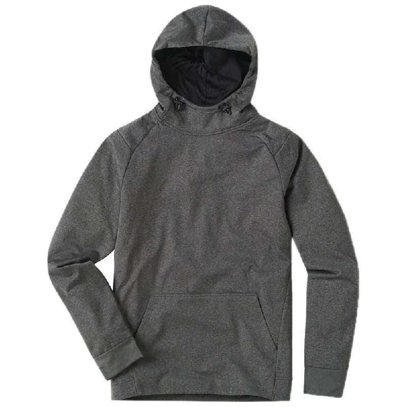 UNRL Unisex Heather Charcoal Crossover Hoodie II Hoodie Jacket Zipper Layering