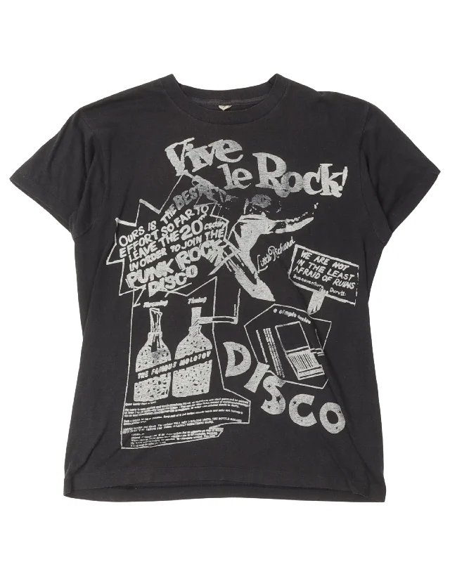 Vive Le Rock T-Shirt-- Elegant Classic Vintage
