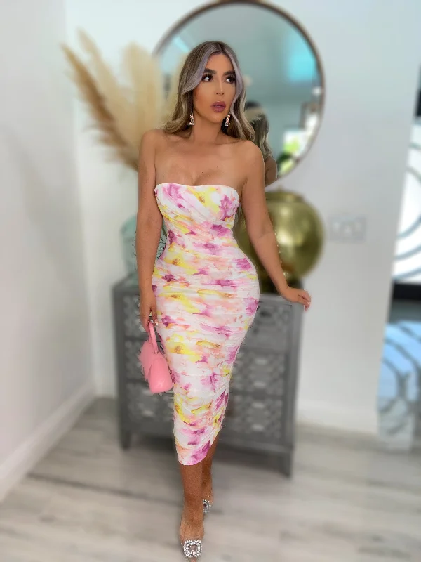 Rafaela Mesh Dress Boat Neckline Classic