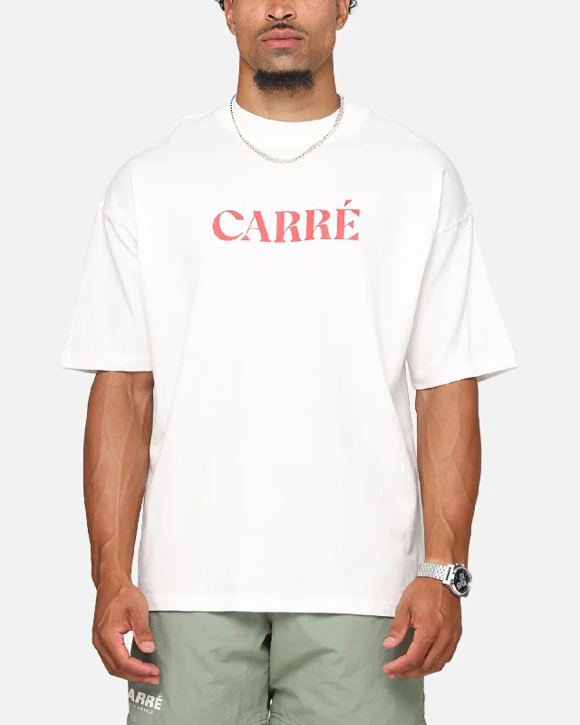 Carre Minimalist T-Shirt Off White-- Iron Safe Non-Iron Wrinkle Free