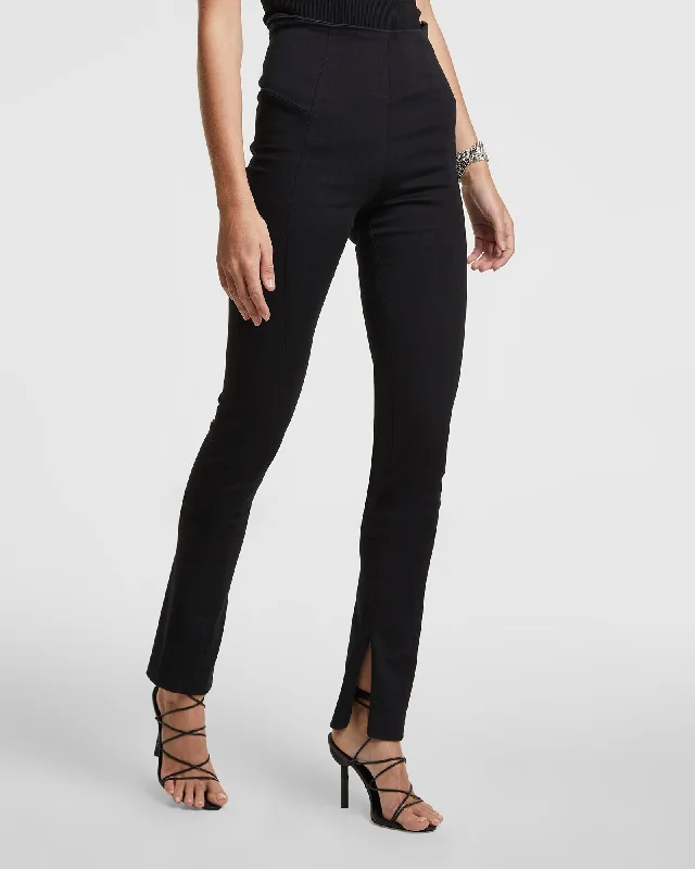 LUNA LEGGING JET BLACK Fashionable Tummy Control Leggings