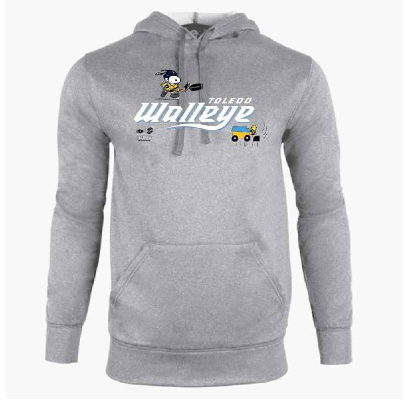 Toledo Walleye Peanuts Hoodie Hoodie with Rolled Sleeves Casual Relaxed