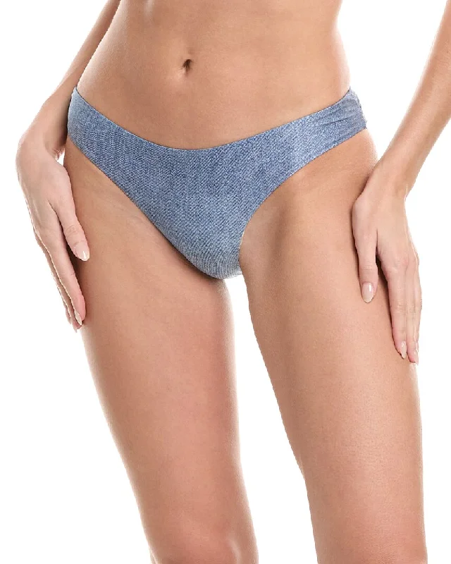 PQ Swim Basic Ruched Full Bikini Bottom Ribbed bikini set, Comfortable, Textured, Trendy