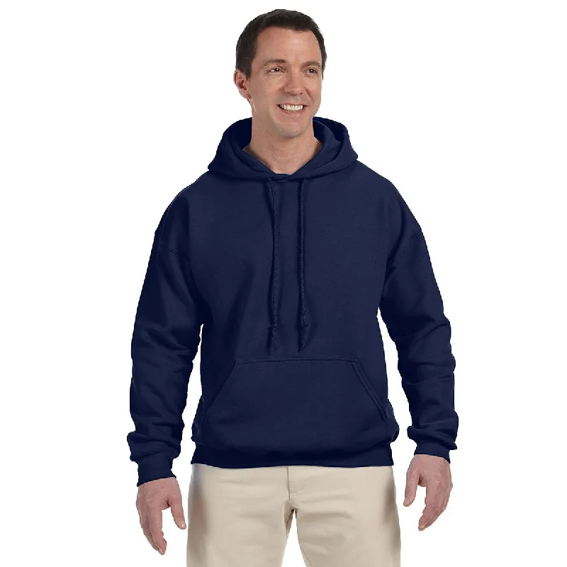 Gildan Unisex Navy DryBlend 50/50 Hoodie Hoodie with Rhinestones Sparkly Elegant