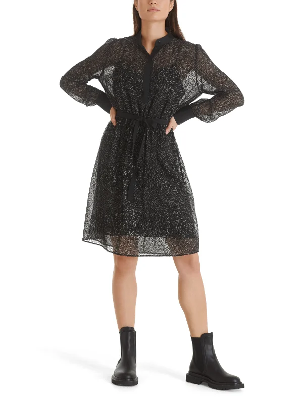Marc Cain Textured Spot Dress Tunic Top Casual