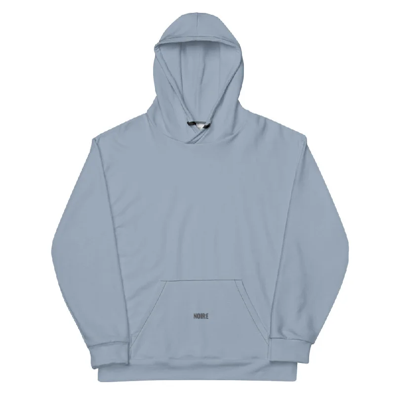 Premium Hoodie- Pigeon Blue Hoodie with Puffed Sleeves Voluminous Trendy