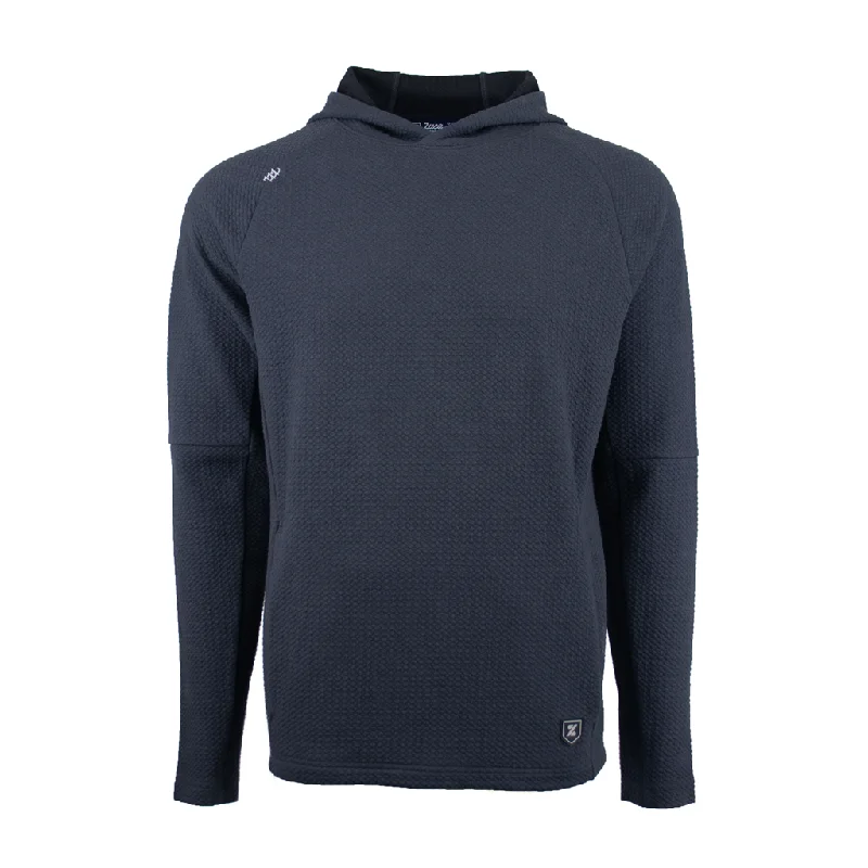 48-Hour Zusa Unisex Charcoal Afton Textured Hoodie Hoodie with Drawcord Adjustable Secure