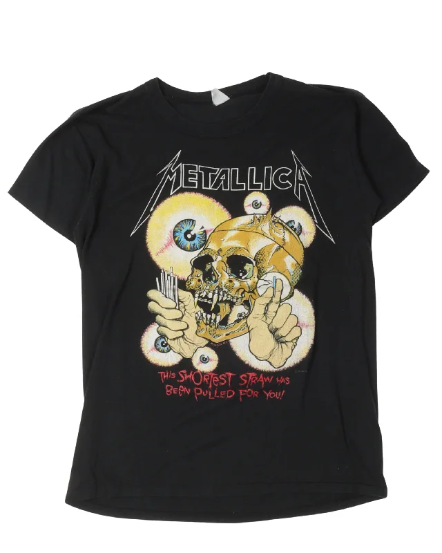 Metallica The Shortest Straw Pushead T-Shirt-- Boxy Fit Fitted Loose