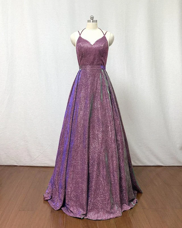Glitter Ball Gown Prom Dresses Cross Back Tunics Business professional