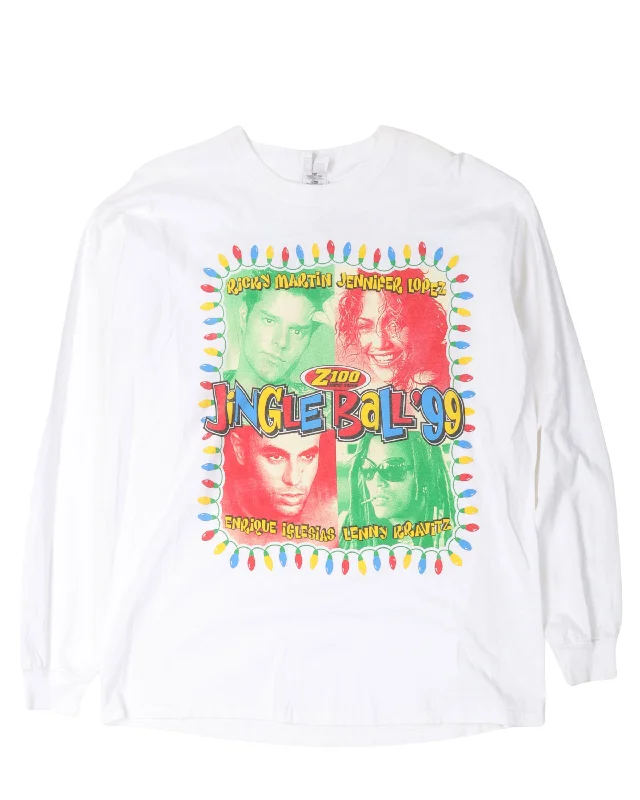 Jingle Ball 1999 Long Sleeve T-Shirt-- Polka Dot Checkered Tartan