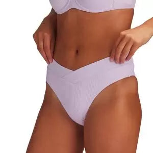 L Space Pointelle Rib Court Bikini Bottom Back tie bikini, Adjustable, Chic, Trendy