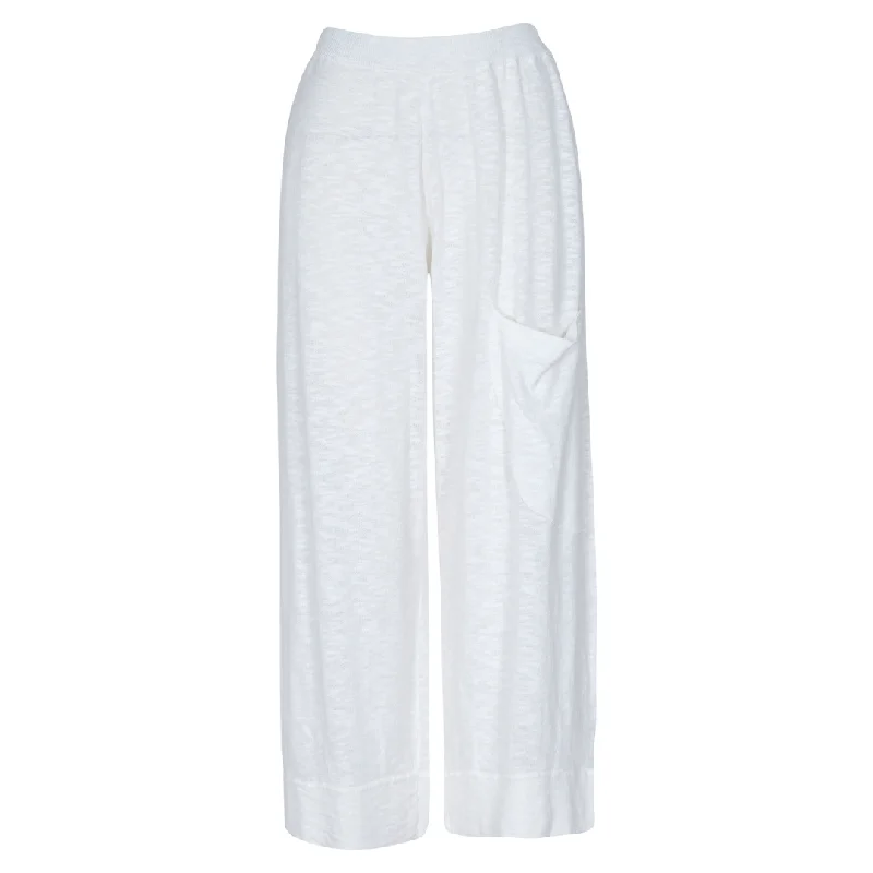 Kamiyah Pant (White) Formal Linen Trousers