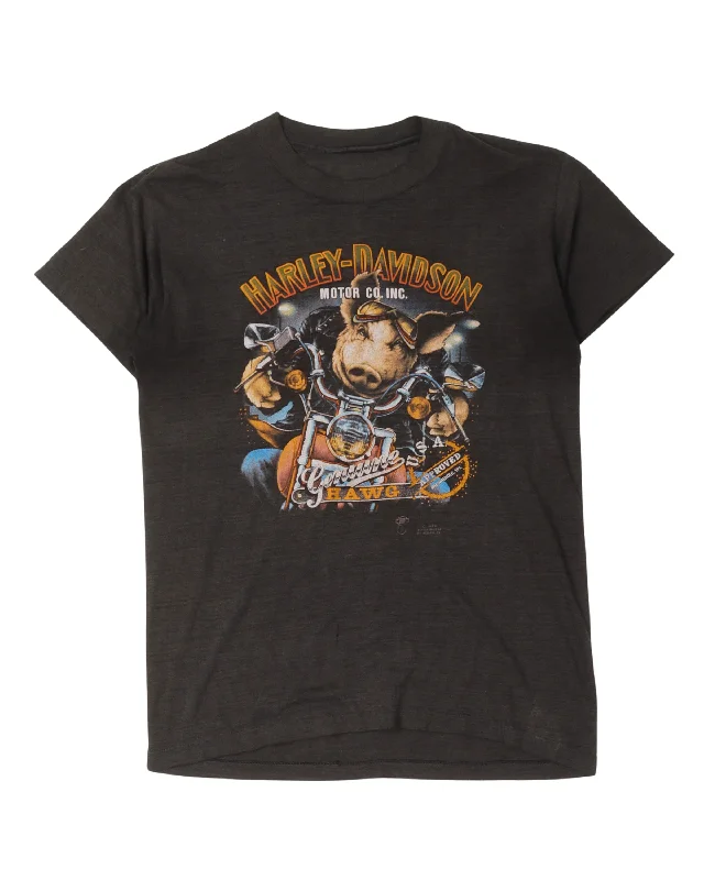 Harley Davidson Genuine Hawg Hawaii T-Shirt-- Mesh Fabric Canvas Fabric Denim Fabric