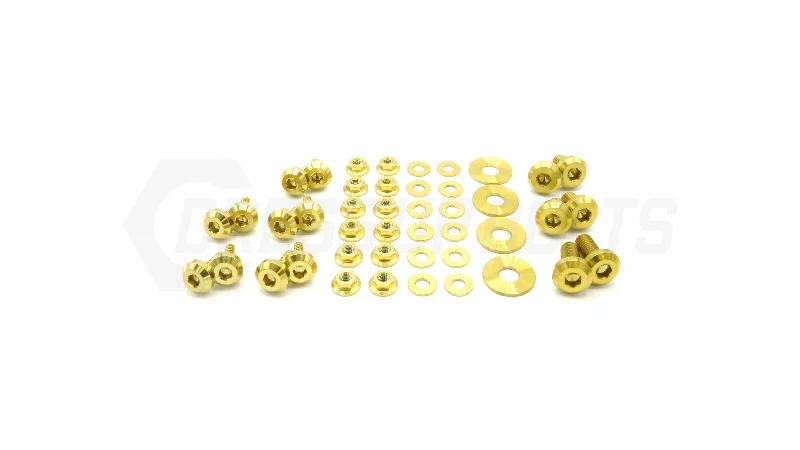 Dress Up Bolts Titanium Hardware RS Hood Kit - Subaru Impreza GC8 (1992-2001) Tunics Vintage classic