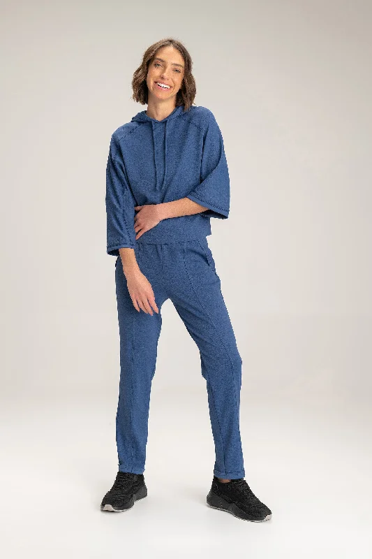 Jacquard Street Maxi Sweartshirt-- Houndstooth Herringbone Solid