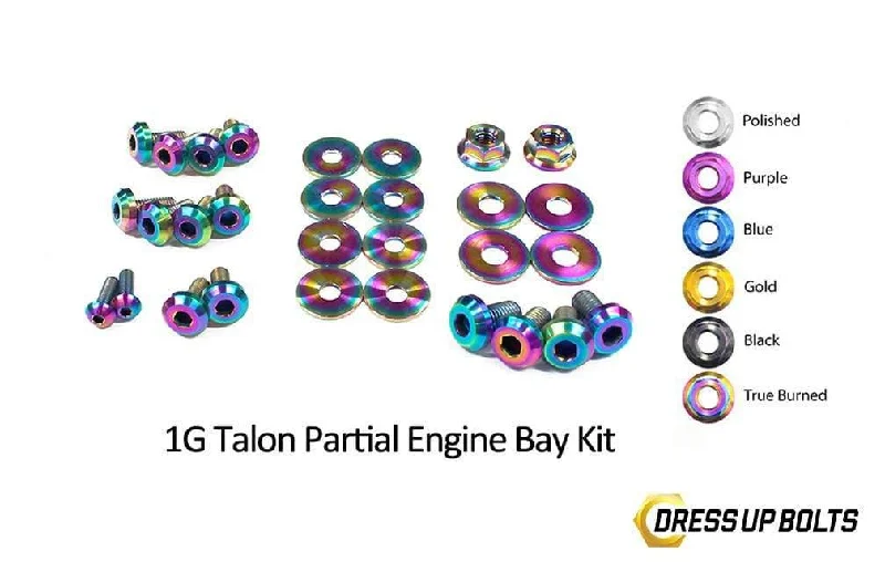 Eagle 1G Talon DSM (1990-1994) Titanium Dress Up Bolts Partial Engine Bay Kit Tunics Sophisticated sleek