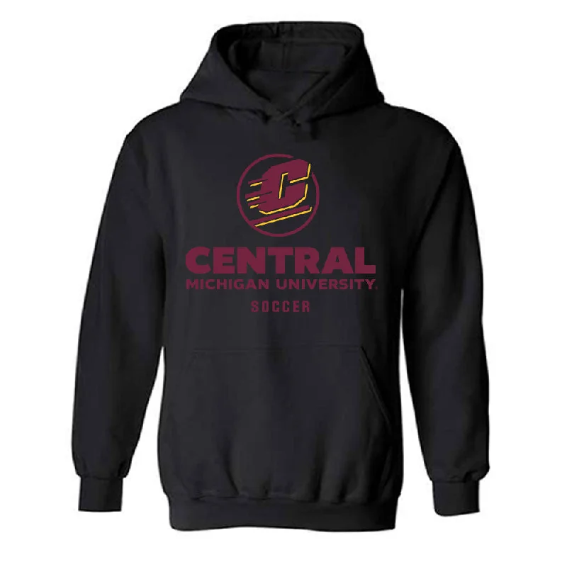 Central Michigan - NCAA Women's Soccer : Madison Bloom - Classic Shersey Hooded Sweatshirt Hoodie with Belted Waist Structured Tailored