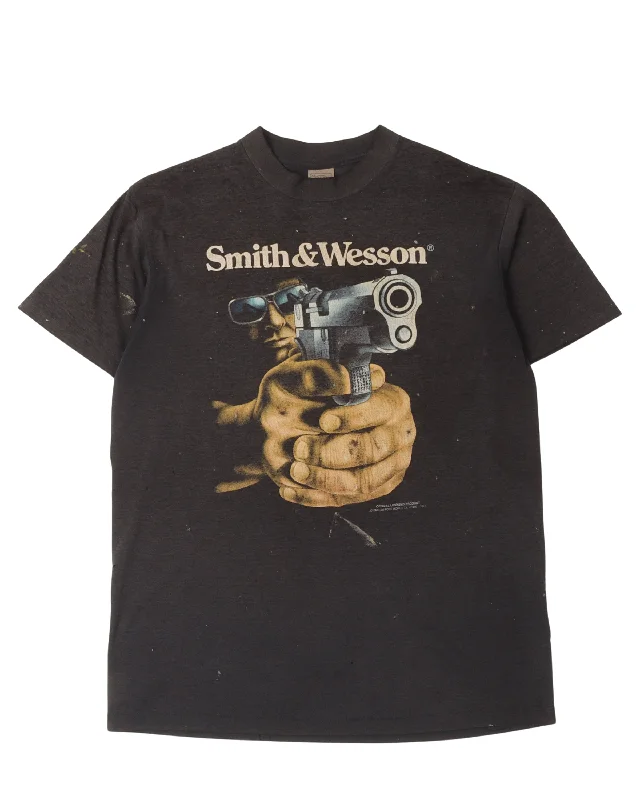 Smith & Wesson T-Shirt-- Mesh Blend Leather Blend Suede Blend