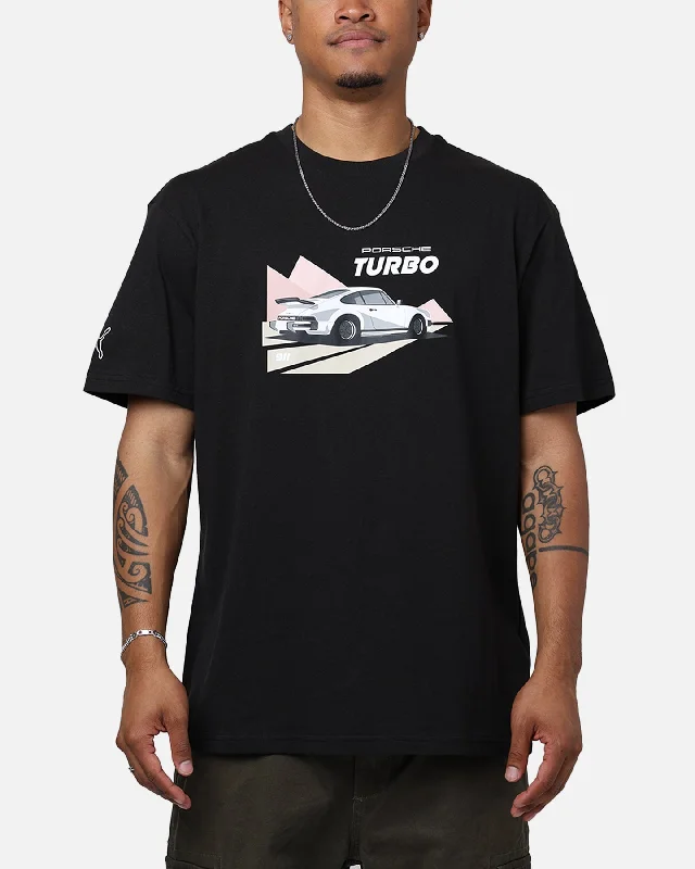 Puma X Porsche 911 Graphic T-Shirt Puma Black-- Polka Dot Checkered Tartan