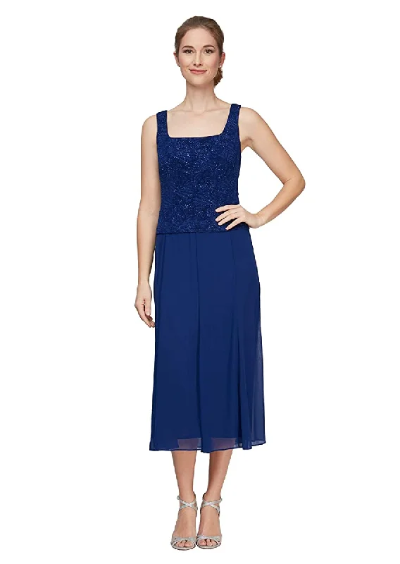 Alex Evenings 125256 - Three-Piece Dress sweetheart Neckline Romantic