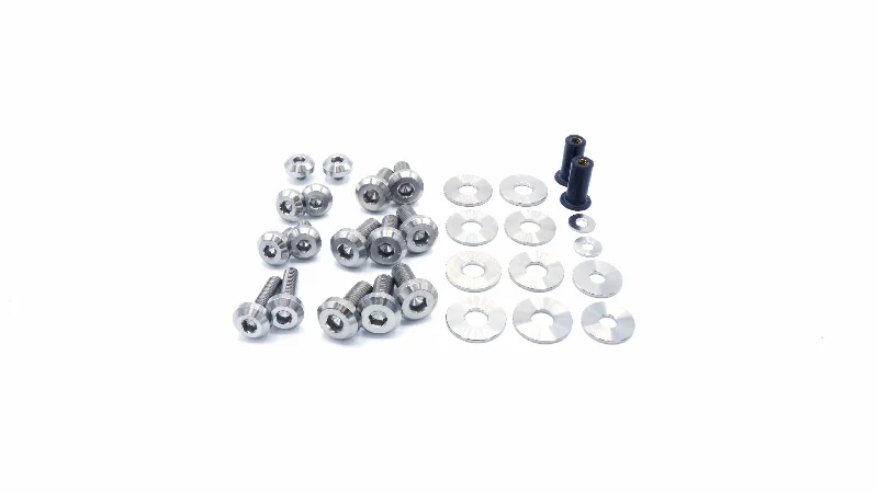 Dress Up Bolts Titanium Hardware Hood Kit - BMW E9X 335i (2007-2013) Tunics Recommended stylist