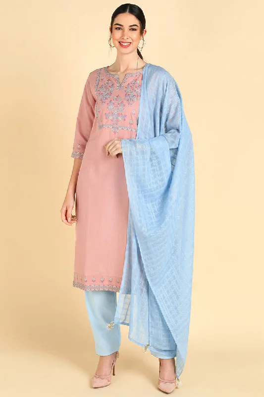 Women's Cotton Printed Kurta Pant - Ahika Comfortable Denim Trousers