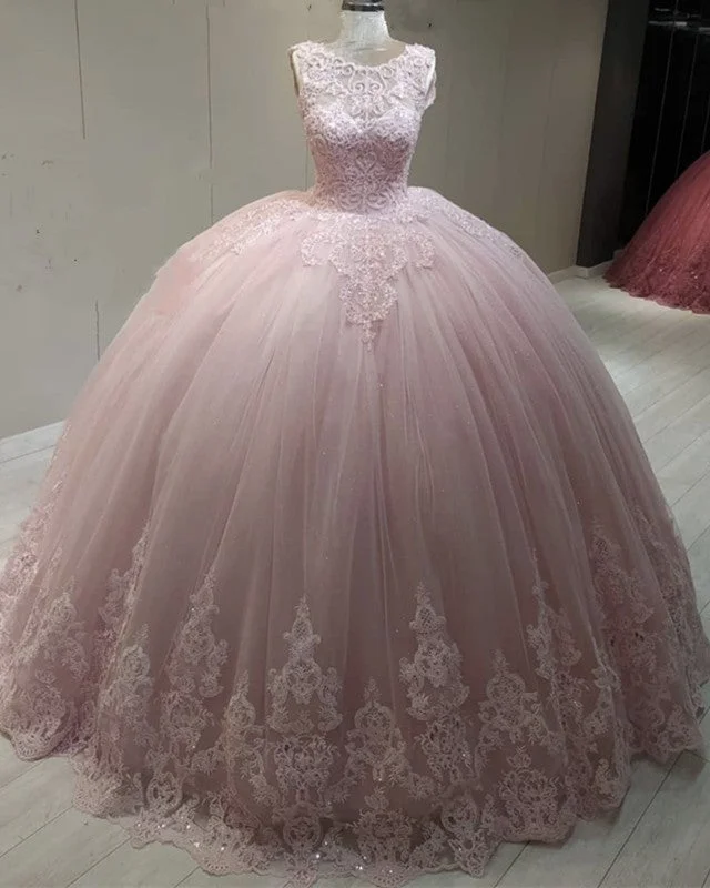 Elegant Quinceanera Dresses Tulle Ball Gown Appliques Tunics Sophisticated sleek