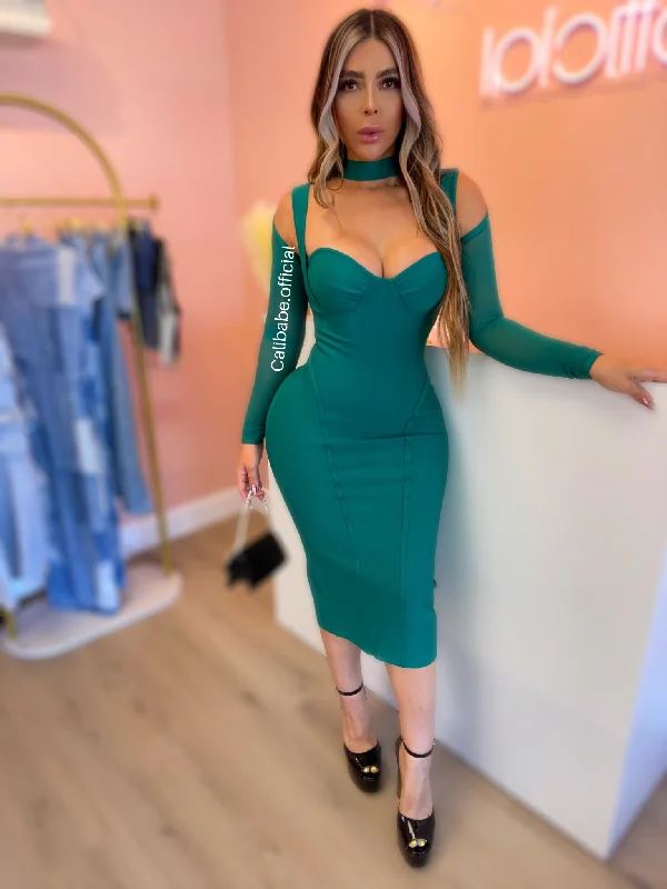 Emery Bandage Dress(Green) Tunics Occasion special