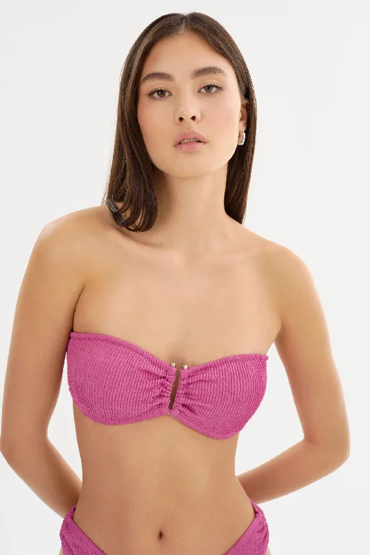ANALISA TOP | Bandeau Bikini Ribbed bikini bottom, Comfortable, Chic, Trendy