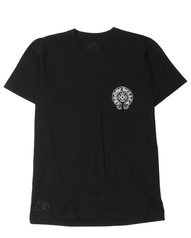 London Horseshoe Logo T-Shirt-- Graphic Embroidered Appliqued