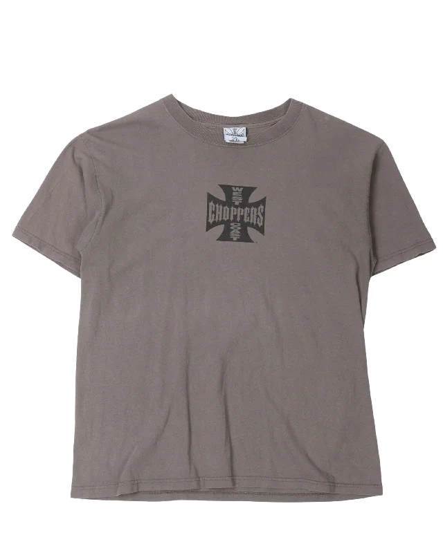 West Coast Choppers T-Shirt-- Print Jacquard Patchwork