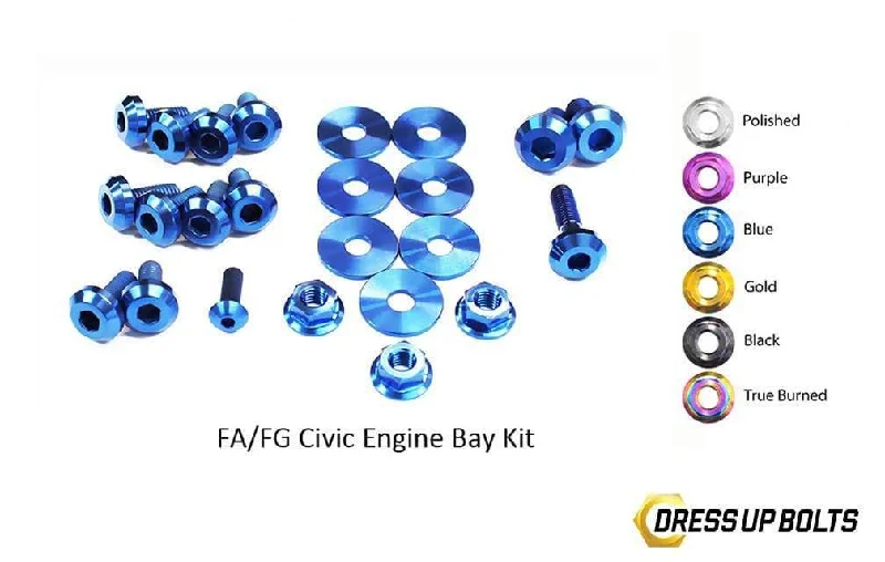 Honda Civic Si FG/FA (2006-2011) Titanium Ti Dress Up Bolts Engine Bay Kit Tunics Chic elegant