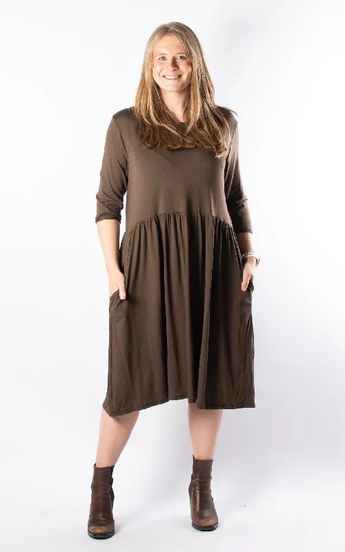 Nova Dress | 3/4 | Short | Chocolate Tunics Sophisticated sleek