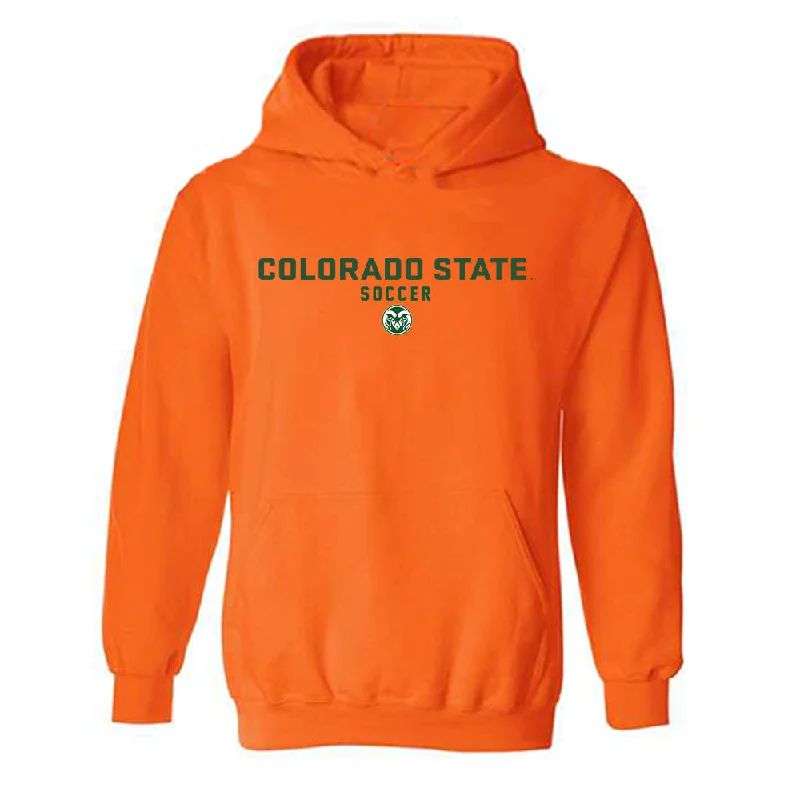 Colorado State - NCAA Women's Soccer : Madi Audet - Classic Shersey Hooded Sweatshirt Hoodie with Camouflage Military Edgy