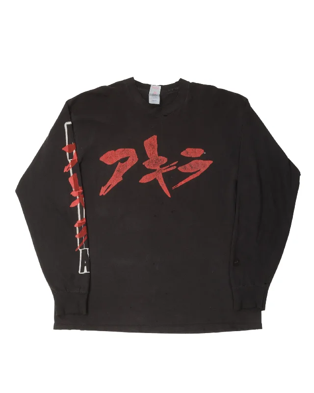 Akira Neo Tokyo "Explode" Long Sleeve T-Shirt-- Boxy Fit Fitted Loose