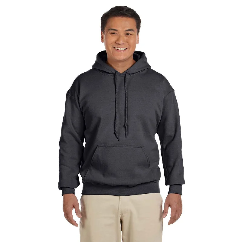 Gildan Unisex Charcoal Heavy Blend 50/50 Hoodie Hoodie with Reflective Safety Nightwear