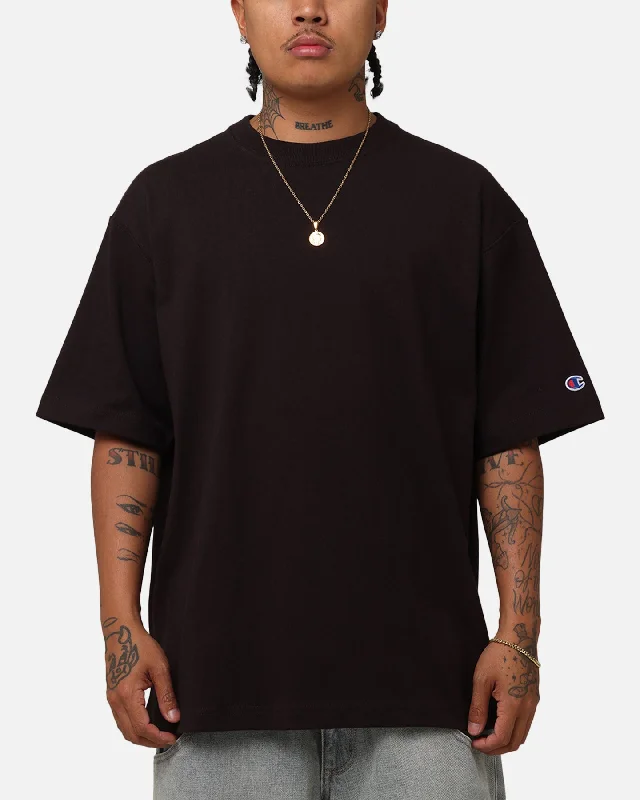 Champion Lifestyle Elevate T-Shirt Black-- Asymmetrical Pockets Print