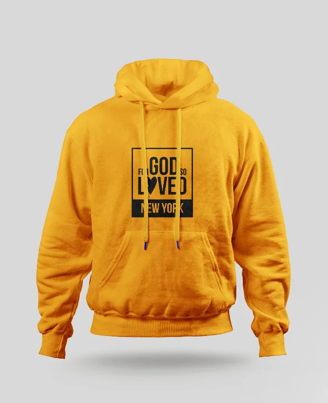 MUNGU Hoodie - New York Hoodie with Ribbed Cuffs Snug Fit Comfort