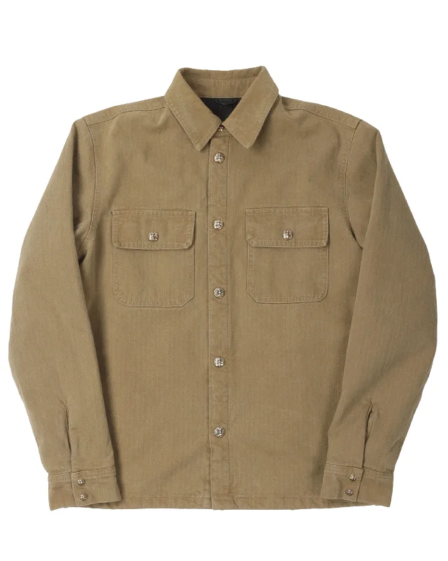 Padded Work Dog Shirt-- Polka Dot Checkered Tartan