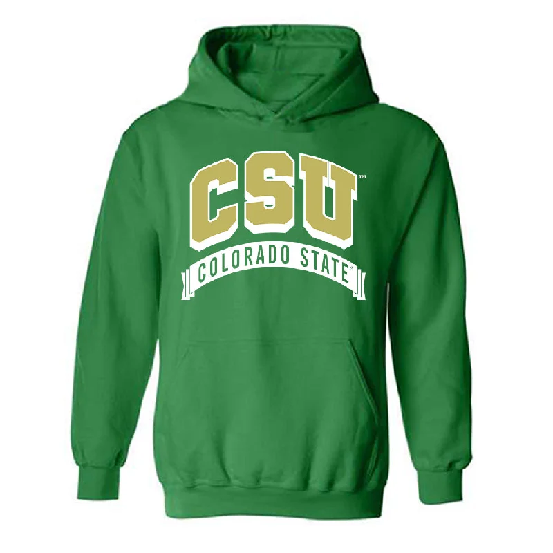 Colorado State - NCAA Women's Soccer : Madi Audet - Hooded Sweatshirt Hoodie with Puffed Sleeves Voluminous Trendy