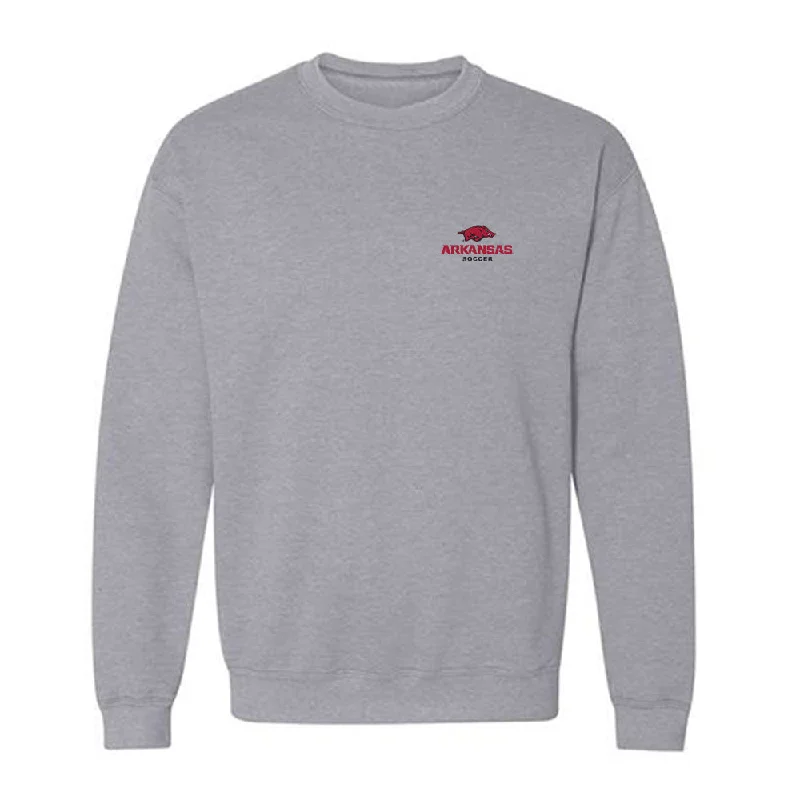 Arkansas - NCAA Women's Soccer : Jordan Hall - Crewneck Sweatshirt Hoodie with Front Slit Layering Stylish