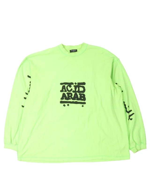 Acid Arab Long Sleeve T-Shirt-- Fashionable Trendy Casual