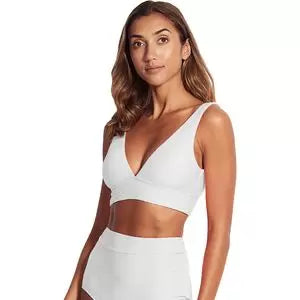 Seafolly Capri Sea V-Neck Crop Bikini Top Striped bikini, Fun design, Trendy, Comfortable