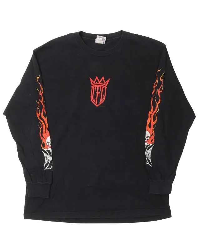 West Coast Choppers CFL logo Long Sleeve T-Shirt-- Chenille Fabric Brocade Fabric Lace Fabric