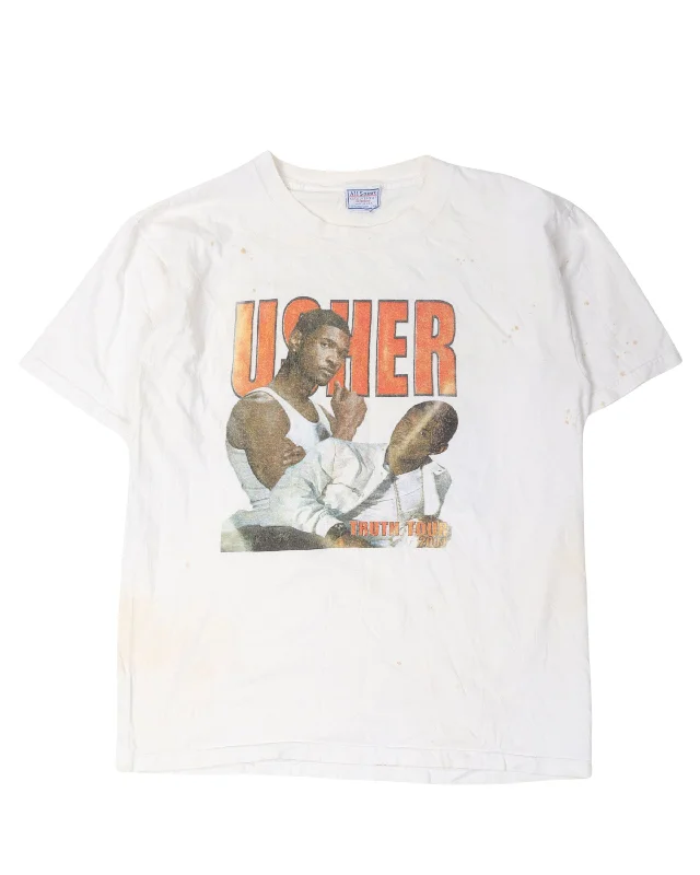 Usher & Kanye West Truth Tour 2004 T-Shirt-- Lace Blend Ribbed Blend Corduroy Blend