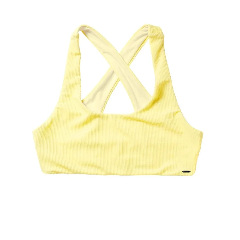 Mystic Lana Bikini Top (Pastel Yellow) High-neck bikini, Chic, Sexy, Swimwear
