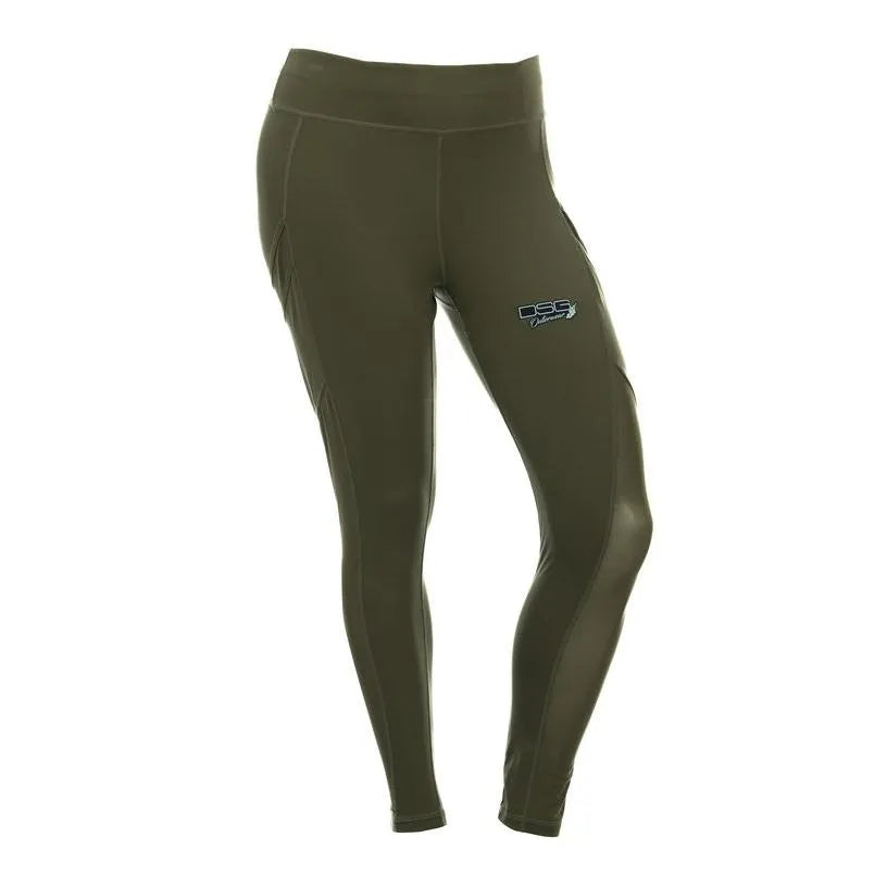 Casual Leggings - Olive Trendy Faux Suede Leggings